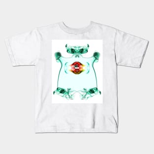 Smoke Art abstract creation of an adorable monster Kids T-Shirt